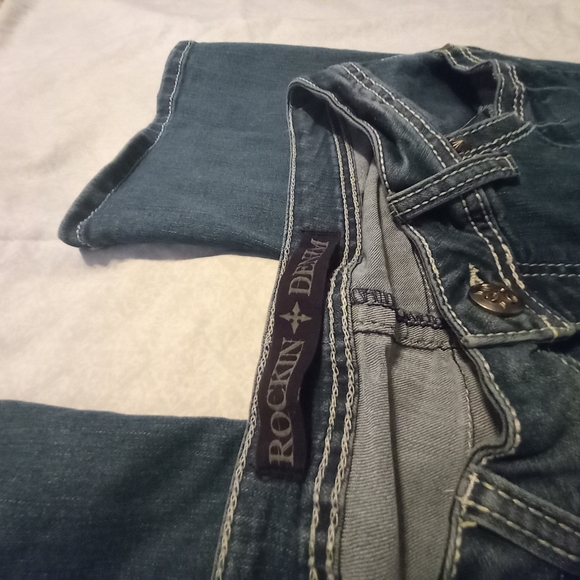 Womens Rockin Denim Jean's medium wash - Picture 4 of 5